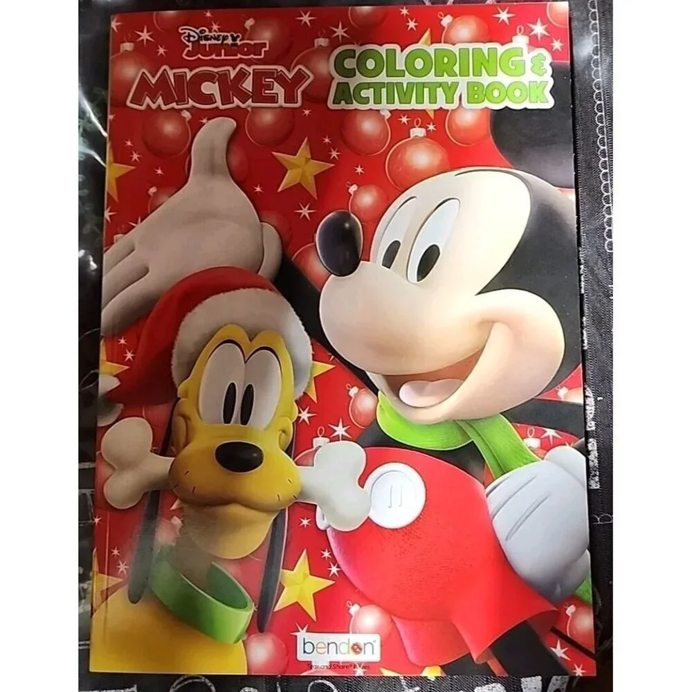 New Disney Junior Mickey Coloring & Activity Book Holiday Christmas 128 Pages